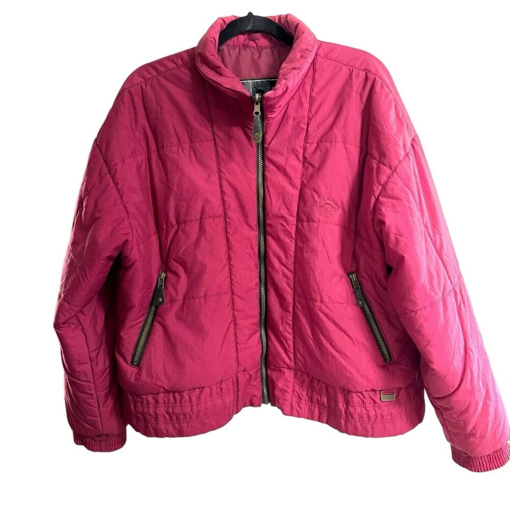 Vtg. 80’s Mountain Goat Puffer‎ Ski Snowboard Jacket Women’s S Retro Maroon ￼